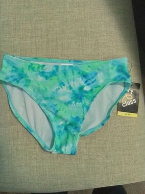 Art Class Ocean Tie-Dye Bikini Bottoms - Blue & Green
